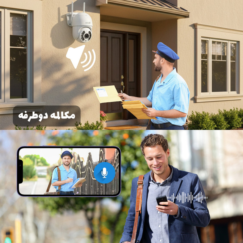 دوربین مداربسته تحت شبکه اسپیددام اسفیورد مدل Z319 با سنسور تصویر 3 مگاپیکسل، اتصال سیمکارتی، دید در شب رنگی، قابلیت تشخیص انسان و تعقیب سوژه