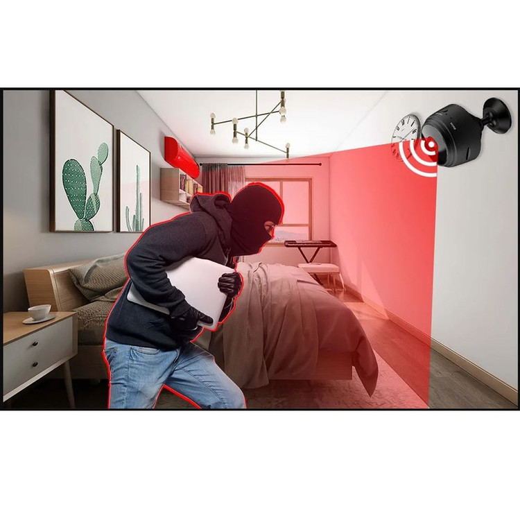 دوربین امنیتی بیسیم مدل A9 با رزولوشن 1080 HD، پشتیبانی از کارت حافظه TF تا 64 گیگابایت و سازگار با اندروید، iOS، ویندوز و مک OS X