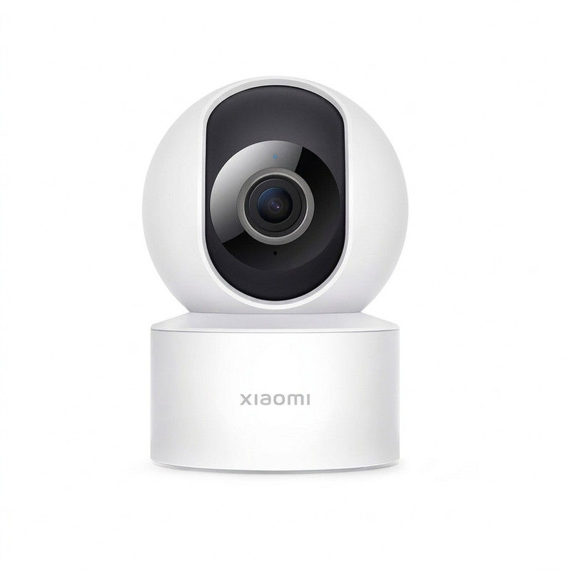 دوربین مداربسته بیسیم تحت شبکه شیائومی مدل Mi C200 با وضوح Full HD، چرخش 360 درجه افقی و 106 درجه عمودی، کدک H.265، تشخیص هوشمند انسان، انتقال صدای دوطرفه و پشتیبانی از کنترل صوتی با دستیار Google و Alexa