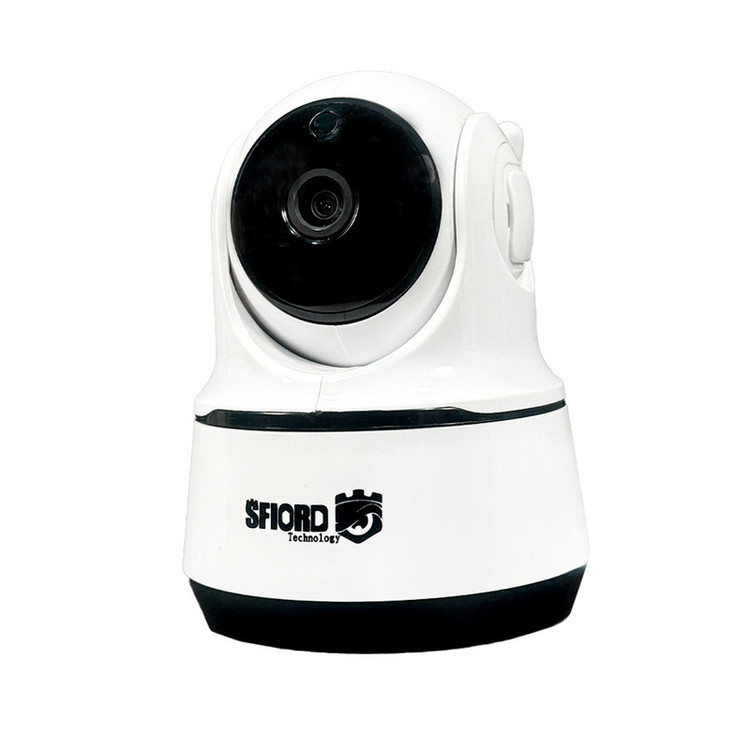 دوربین مداربسته تحت شبکه اسفیورد مدل SZM110 با کیفیت Full HD، دید در شب هوشمند تا 20 متر، تشخیص حرکت انسان و آژیر، ذخیرهسازی روی کارت حافظه تا 128 گیگابایت و اتصال بیسیم Wi-Fi