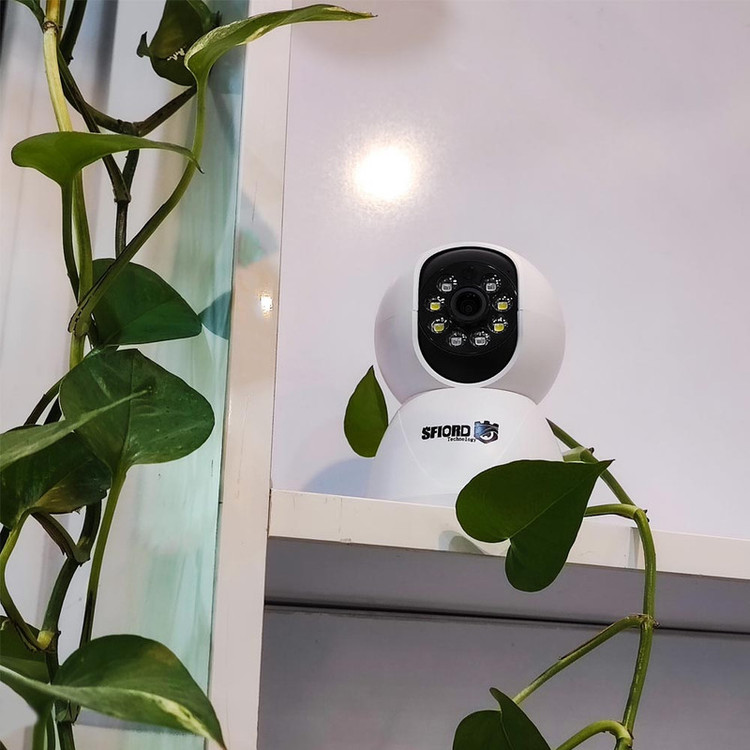 دوربین امنیتی تحت شبکه دام 3 مگاپیکسل اسفیورد مدل Z230، با اتصال بیسیم Wi-Fi، دید در شب رنگی، تشخیص حرکت انسان و ذخیرهسازی ابری