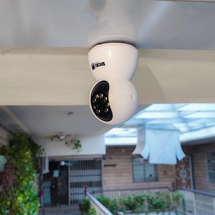 دوربین امنیتی تحت شبکه دام 3 مگاپیکسل اسفیورد مدل Z230، با اتصال بیسیم Wi-Fi، دید در شب رنگی، تشخیص حرکت انسان و ذخیرهسازی ابری