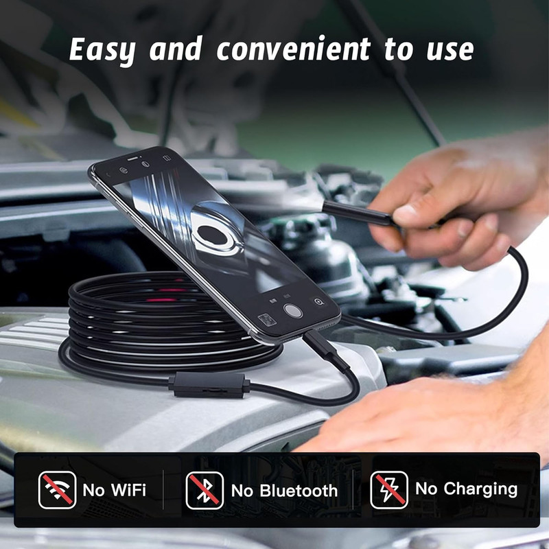 دوربین آندوسکوپی مدل ضدآب فلز شکل پذیر 10Meters New 2024