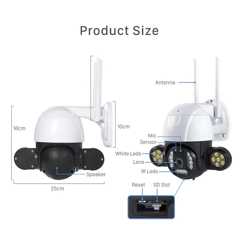 دوربین مداربسته تحت شبکه مدل V380-5MP