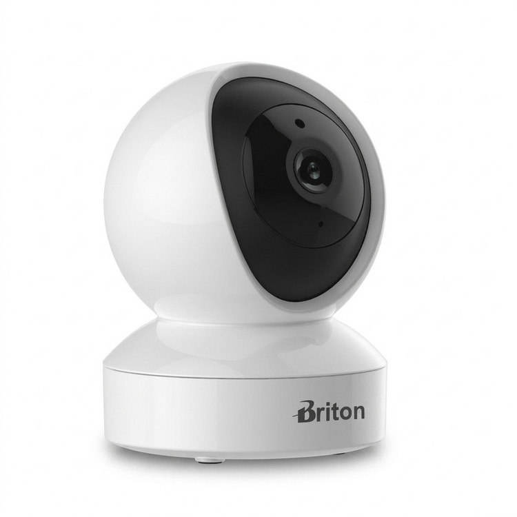 دوربین تحت شبکه بیسیم 2 مگاپیکسلی برایتون مدل IOT-72P8/5 با قابلیت چرخش افقی و عمودی، ردیابی حرکتی، تشخیص انسان و مکالمه دوطرفه، مجهز به دید در شب و شیار کارت حافظه تا 256 گیگابایت