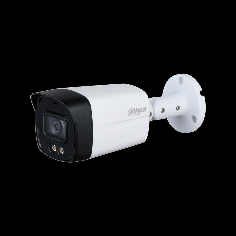 دوربین مداربسته آنالوگ بولت داهوا مدل HAC-HFW1509TLMP-A-LED با حسگر 1/2.8 اینچی CMOS، رزولوشن 5 مگاپیکسل، دید در شب رنگی تا 40 متر، زاویه دید 102 درجه، قابلیت ضبط صدا، بزرگنمایی دیجیتال و استاندارد ضدآب IP67