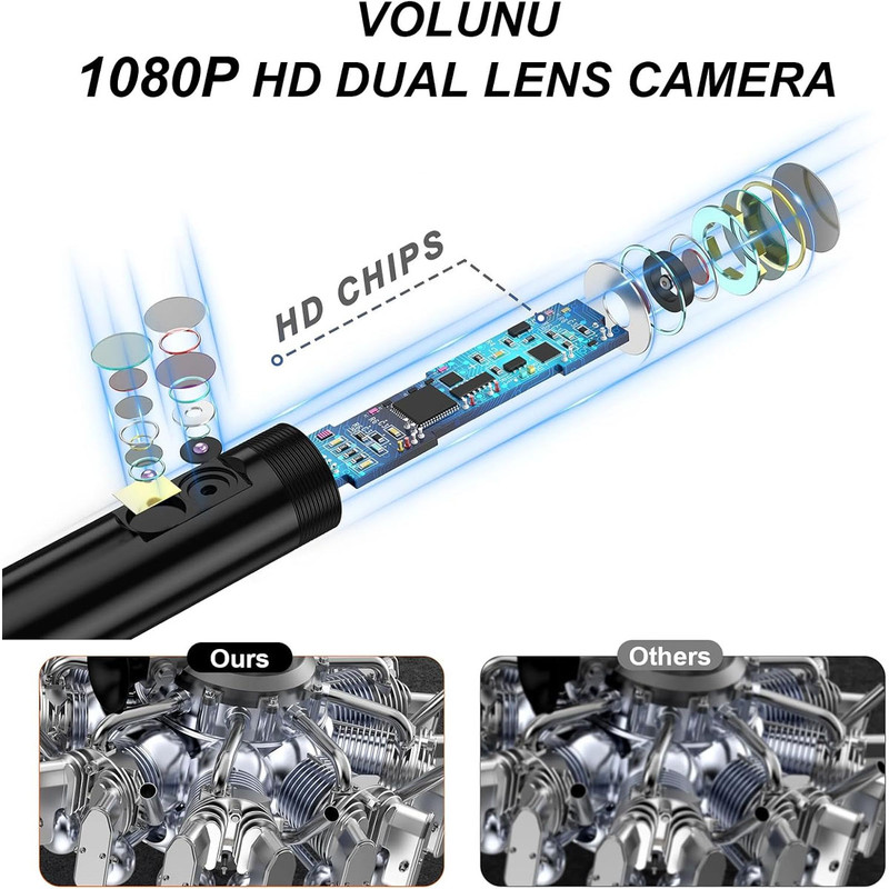 دوربین شلنگی مدل دولنز کد 10M HD Waterproof New