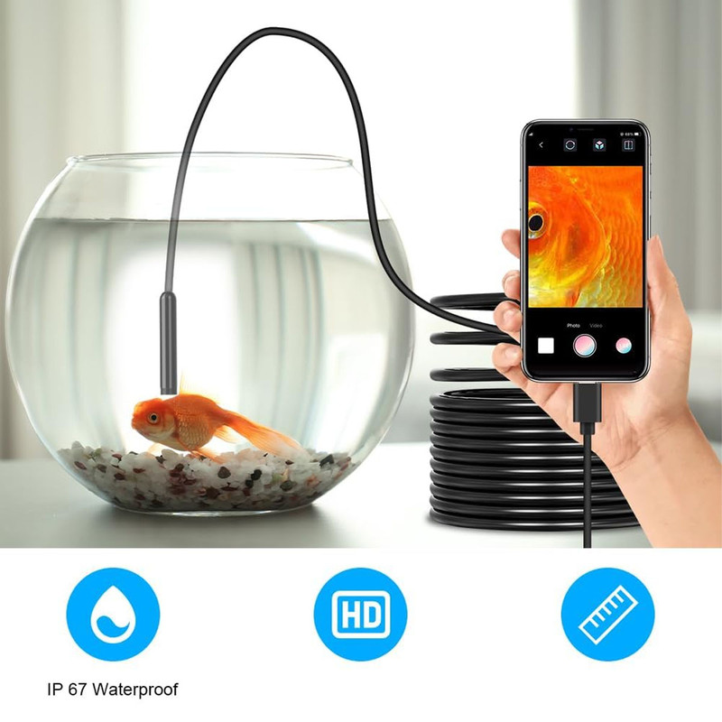 دوربین شلنگی مدل دولنز کد 10M HD Waterproof New