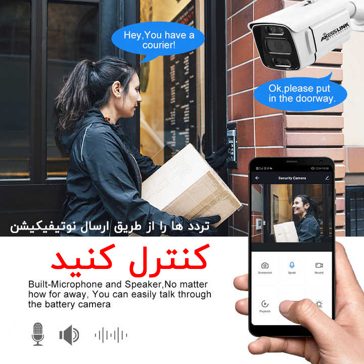دوربین مداربسته آنالوگ اکسس لینک مدل AHD 2202 MIC