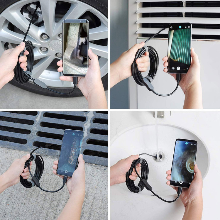 دوربین آندوسکوپی مدل چراغدار Waterproof New 2024
