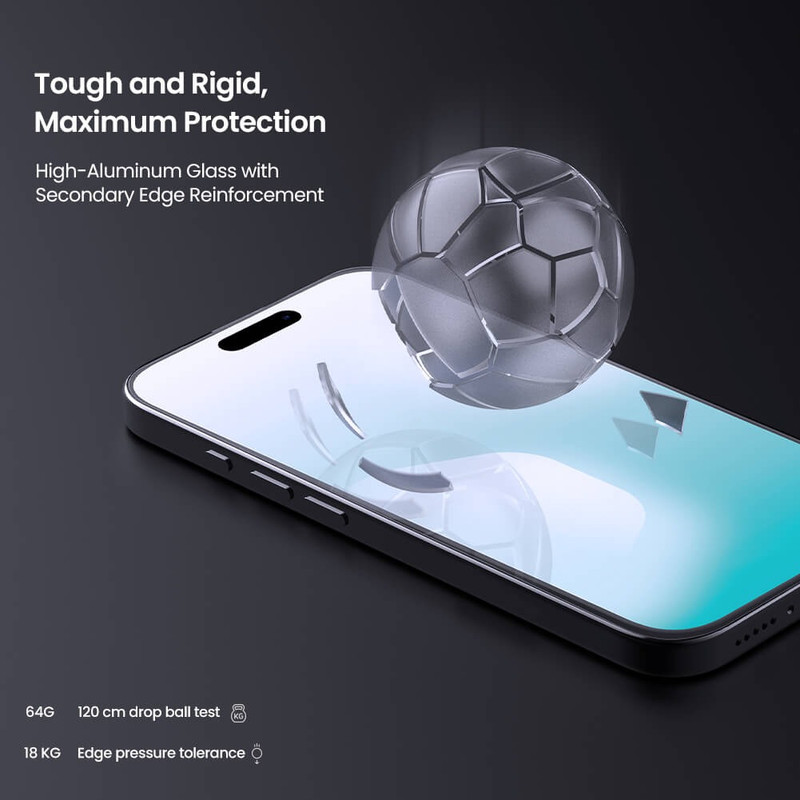 محافظ صفحه نمایش نیلکین مدل H Plus Pro مناسب برای گوشی موبایل اپل iPhone 17 Pro Max به همراه کیت نصب