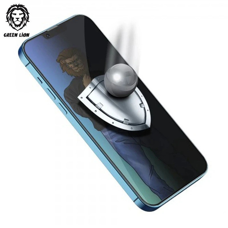 محافظ صفحه نمایش حریم شخصی گرین لاین مدل 9H Steve Privacy مناسب برای گوشی موبایل اپل iPhone 16e/ 13 Pro/ 13