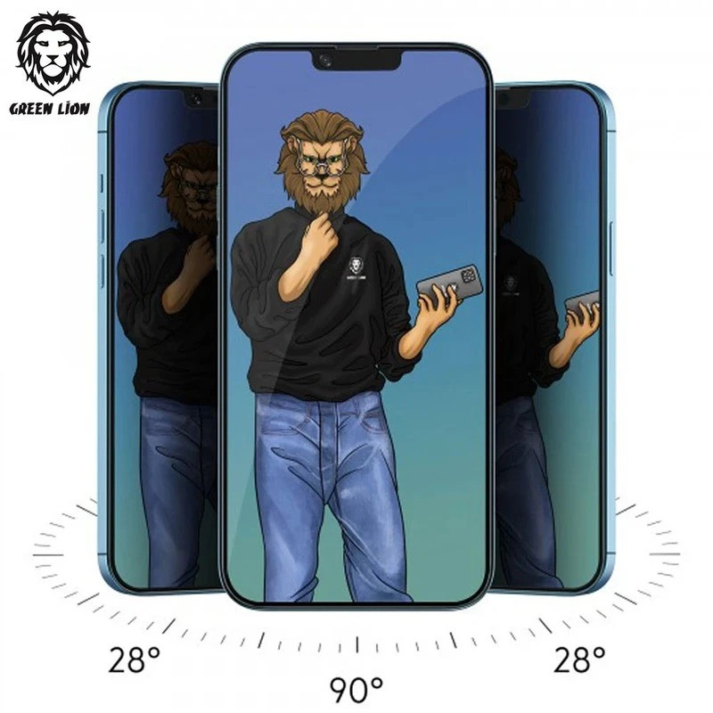 محافظ صفحه نمایش حریم شخصی گرین لاین مدل 9H Steve Privacy مناسب برای گوشی موبایل اپل iPhone 17 Pro Max