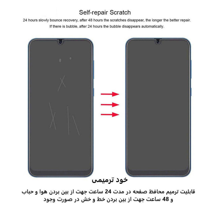محافظ صفحه نمایش بوف مدل Hydrogel مناسب برای گوشی موبایل سامسونگ Galaxy S24 Ultra / S23 Ultra / S22 Ultra