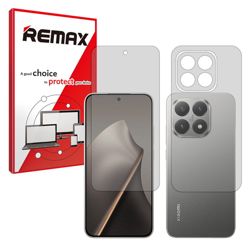 محافظ صفحه نمایش شفاف ریمکس مدل Resistant مناسب برای گوشی موبایل شیائومی 15T به همراه محافظ پشت گوشی موبایل