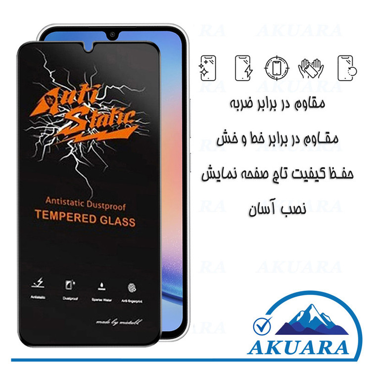 محافظ صفحه نمایش آنتیاستاتیک آکوآرا مدل Antistatic AKU مناسب برای گوشی موبایل سامسونگ Galaxy A04s / A23 5G مجموعه سه عددی