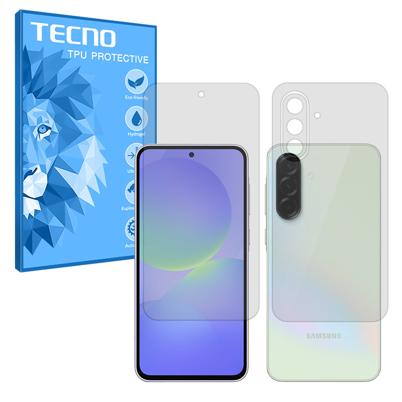 محافظ صفحه نمایش شفاف تکنو مدل Resistant مناسب برای گوشی موبایل سامسونگ Galaxy A56 به همراه محافظ پشت گوشی