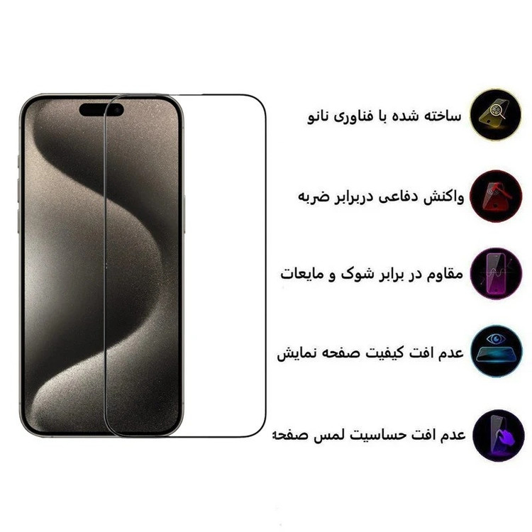 محافظ صفحه نمایش ال کا جی مدل فول چسب مناسب برای گوشی موبایل سامسونگ Galaxy S23 Ultra 5G