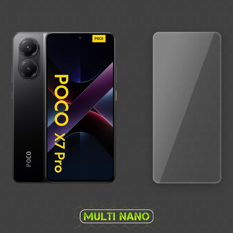 محافظ صفحه نمایش شفاف مولتی نانو مدل X-S2N مناسب برای گوشی موبایل شیائومی Poco X7 Pro بسته دو عددی