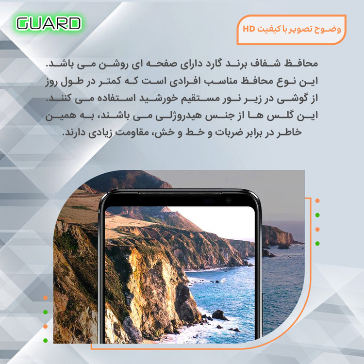 محافظ صفحه نمایش آنتی پرپل گارد مدل Tough مناسب برای گوشی موبایل سامسونگ Galaxy S24 Ultra