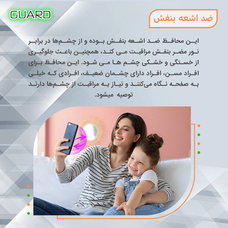 محافظ صفحه نمایش آنتی پرپل گارد مدل Tough مناسب برای گوشی موبایل سامسونگ Galaxy S24 Ultra