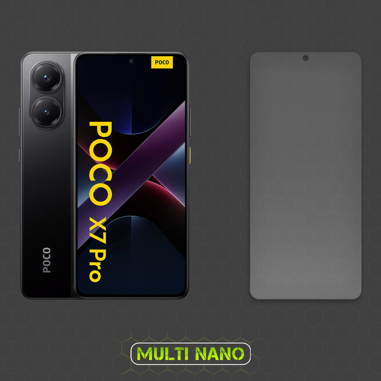 محافظ صفحه نمایش آنتی رفلکس مولتی نانو مدل X-S3M مناسب برای گوشی موبایل شیائومی Poco X7 Pro بسته سه عددی