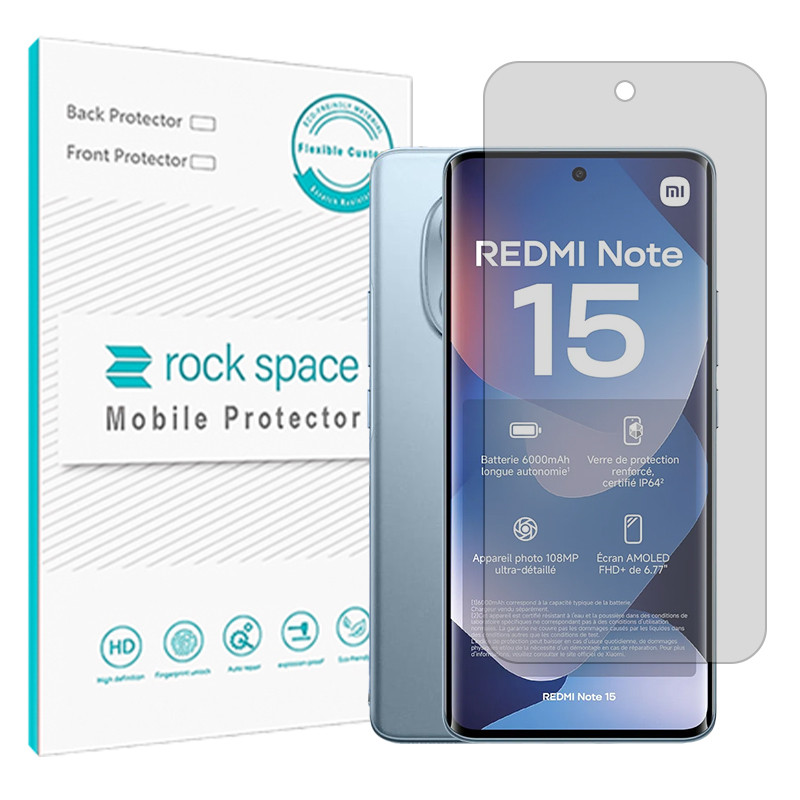 محافظ صفحه نمایش مات راک اسپیس مدل Resistant مناسب برای گوشی موبایل شیائومی Redmi Note 15 4G