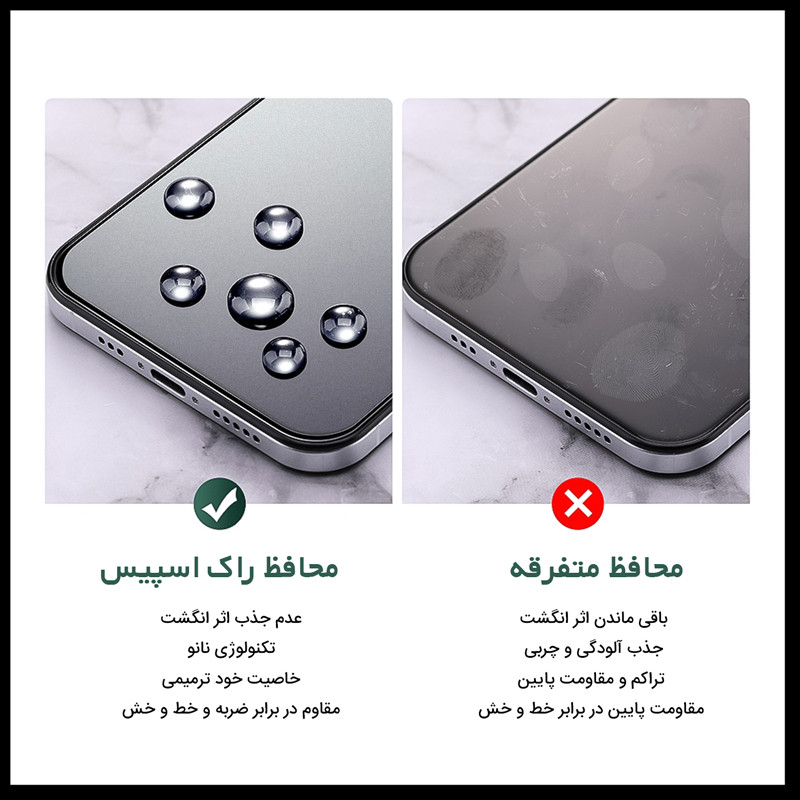 محافظ صفحه نمایش مات راک اسپیس مدل Resistant مناسب برای گوشی موبایل شیائومی 17 Pro Max به همراه محافظ پشت گوشی موبایل