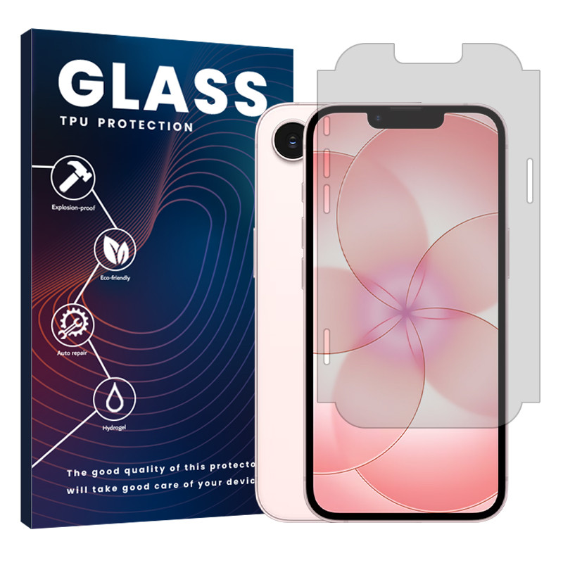 محافظ صفحه نمایش مات گلس مدل هیدروژلی مناسب برای گوشی موبایل اپل iPhone 17e