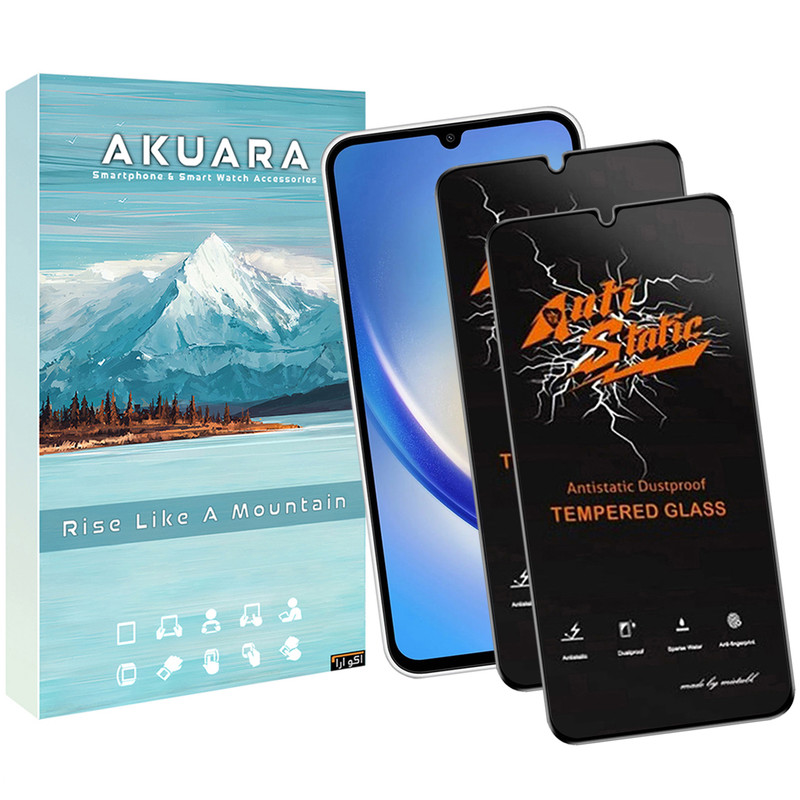 محافظ صفحه نمایش آکوآرا مدل Antistatic AKU مناسب برای گوشی موبایل سامسونگ Galaxy A04s / A23 5G مجموعه دو عددی