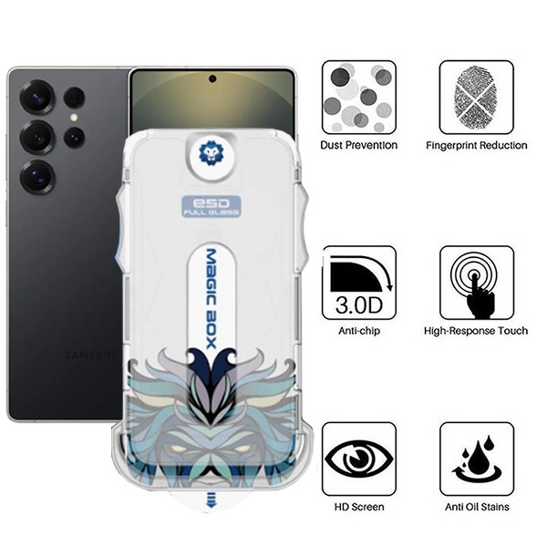 محافظ صفحه نمایش اپیکوی مدل Lion ESD Easy Install مناسب برای گوشی موبایل سامسونگ Galaxy S25 Ultra به همراه کیت نصب