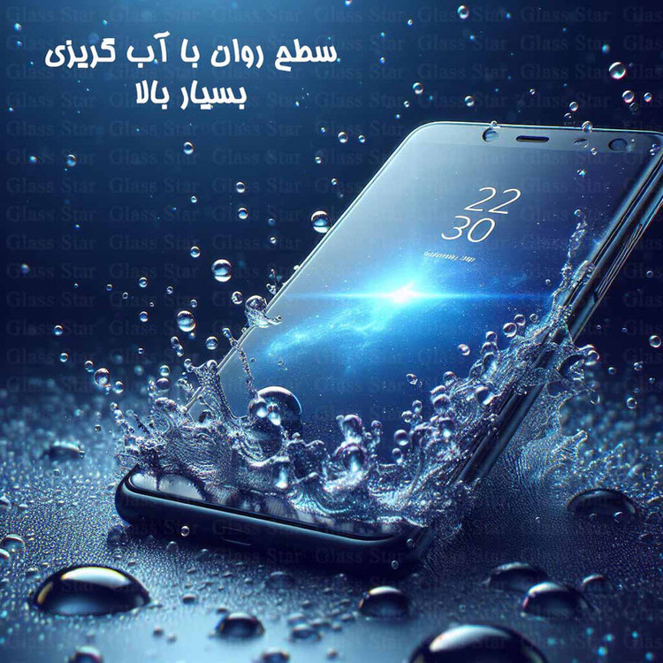 محافظ صفحه نمایش حریم شخصی گلس استار مدل FULLPRIVNANOS مناسب برای گوشی موبایل اپل iPhone 14 Pro Max به همراه محافظ پشت گوشی