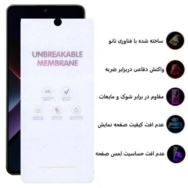 محافظ صفحه نمایش مات بوف مدل Hydrogel-Matte مناسب برای گوشی موبایل شیائومی Poco X7 Pro /Redmi Note 14