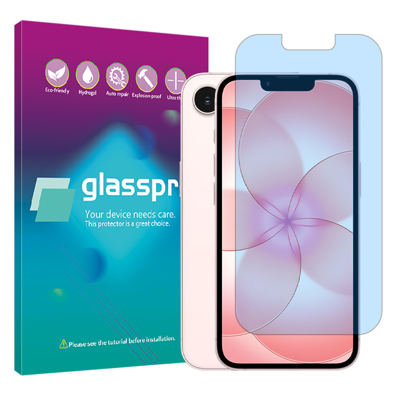 محافظ صفحه نمایش مات آنتی بلو گلس پرو مدل هیدروژلی مناسب برای گوشی موبایل اپل iPhone 17e