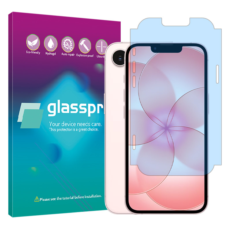 محافظ صفحه نمایش مات آنتی بلو گلس پرو مدل هیدروژلی مناسب برای گوشی موبایل اپل iPhone 17e