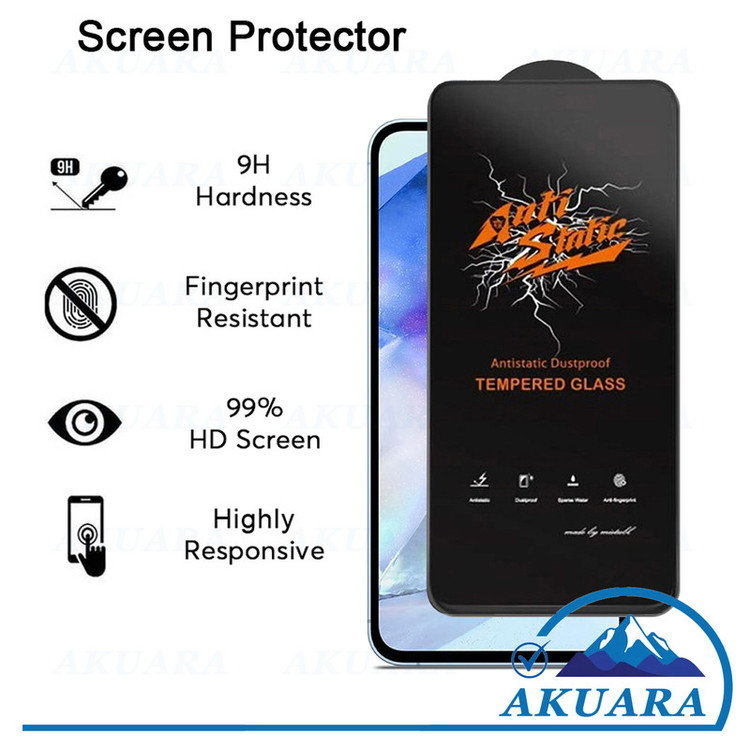 محافظ صفحه نمایش آکوآرا مدل Antistatic AKU مناسب برای گوشی موبایل سامسونگ Galaxy A54 5G / S23Fe مجموعه دو عددی