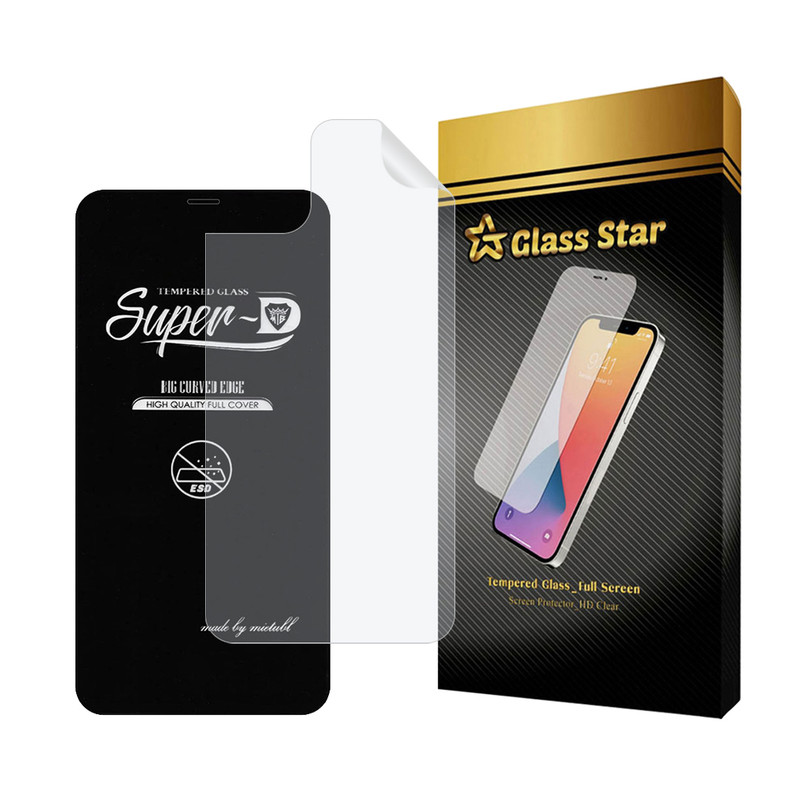 محافظ صفحه نمایش گلس استار مدل SUPNABKGS مناسب برای گوشی موبایل اپل iPhone 11 Pro Max به همراه محافظ پشت گوشی هیدروژل