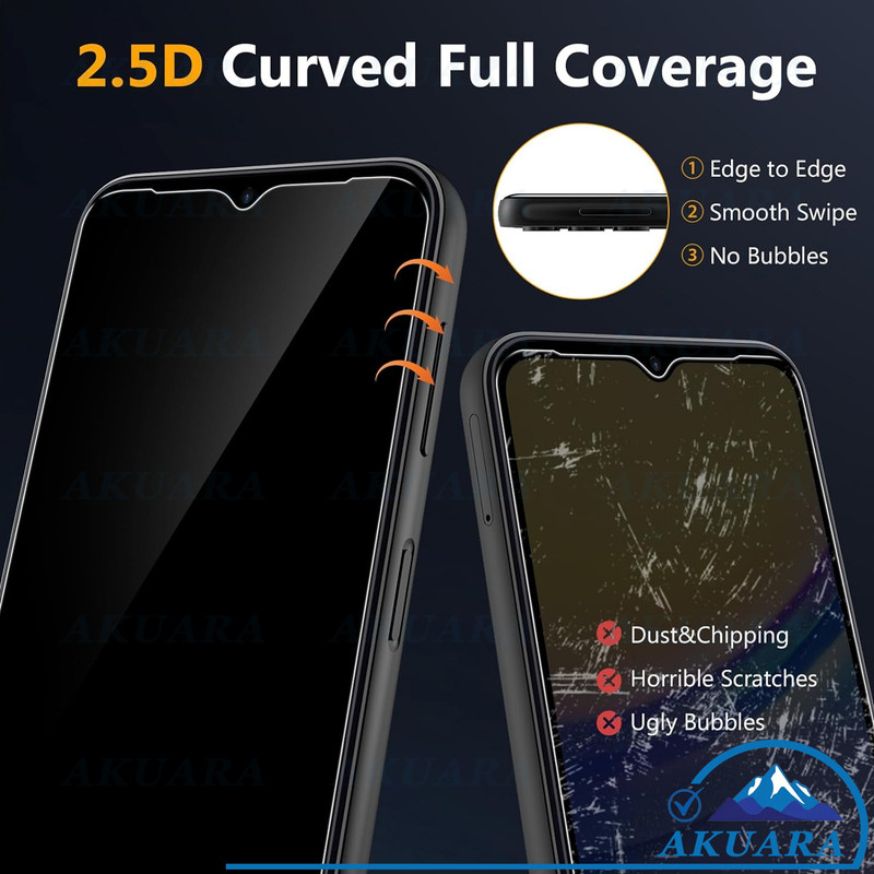 محافظ صفحه نمایش آکوآرا مدل Full-ring مناسب برای گوشی موبایل سامسونگ Galaxy A16 4G / A16 5G به همراه محافظ لنز دوربین