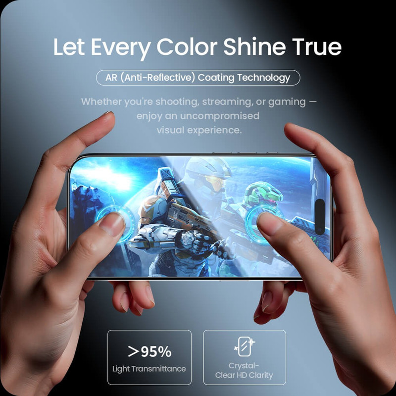 محافظ صفحه نمایش نیلکین مدل H Plus Pro Anti Reflex مناسب برای گوشی موبایل اپل iPhone 17 Pro به همراه کیت نصب