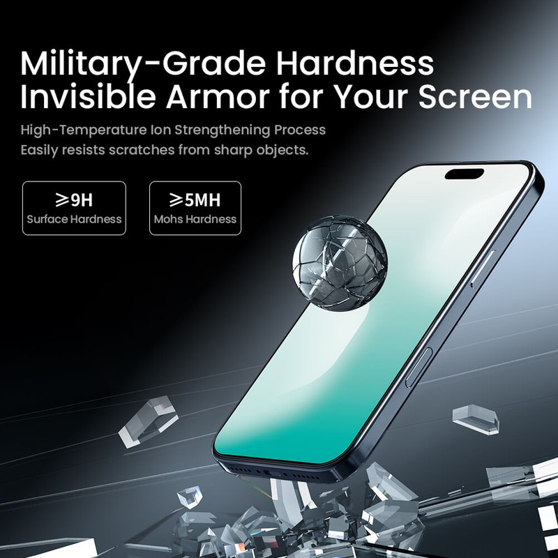 محافظ صفحه نمایش نیلکین مدل H Plus Pro Anti Reflex مناسب برای گوشی موبایل اپل iPhone 17 Pro به همراه کیت نصب