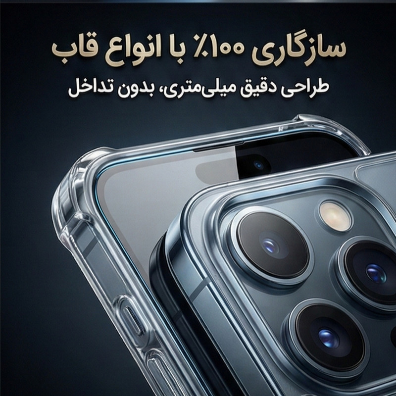 محافظ صفحه نمایش ال کا جی مدل EDGLSTW-LK مناسب برای گوشی موبایل اپل iPhone 13 Pro Max بسته ۲ عددی