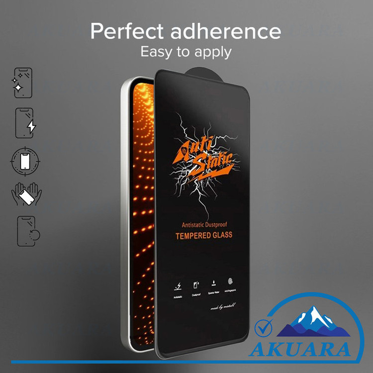 محافظ صفحه نمایش آکوآرا مدل Antistatic AKU مناسب برای گوشی موبایل اپل Iphone 14 مجموعه دو عددی