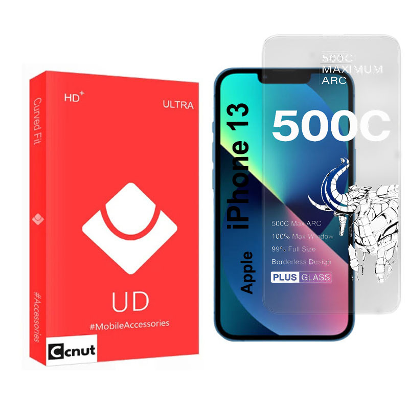 محافظ صفحه نمایش شیشه ای کوکونات مدل 500C-UDR مناسب برای گوشی موبایل اپل iPhone 13