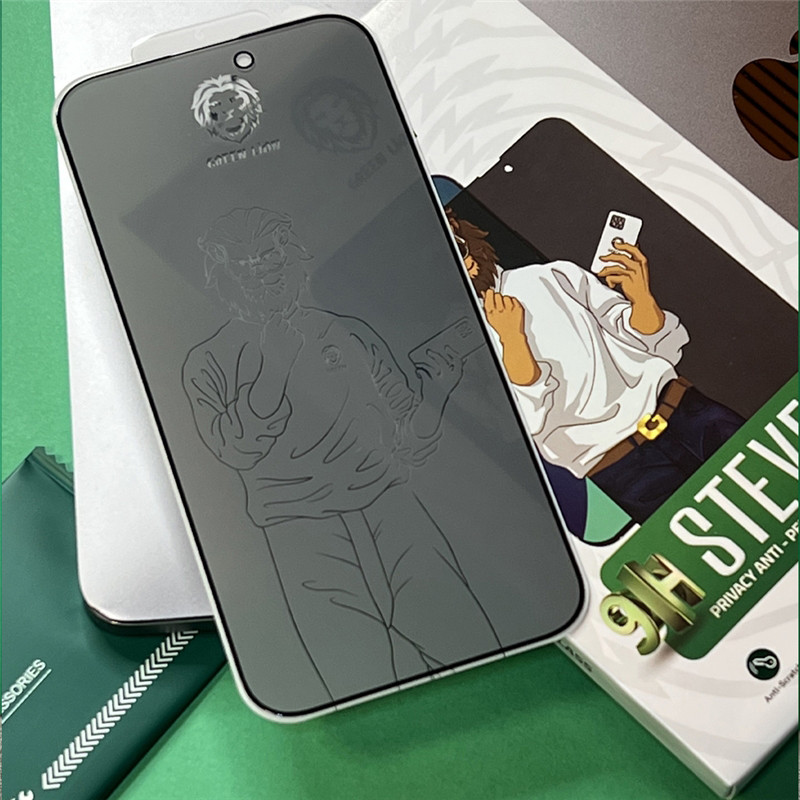 محافظ صفحه نمایش حریم شخصی گرین مدل Steve Privacy مناسب برای گوشی موبایل اپل iPhone 14 Plus