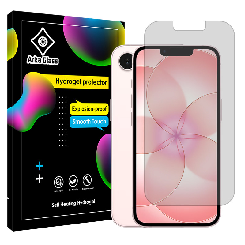 محافظ صفحه نمایش مات آرکا گلس مدل هیدروژلی مناسب برای گوشی موبایل اپل iPhone 17e