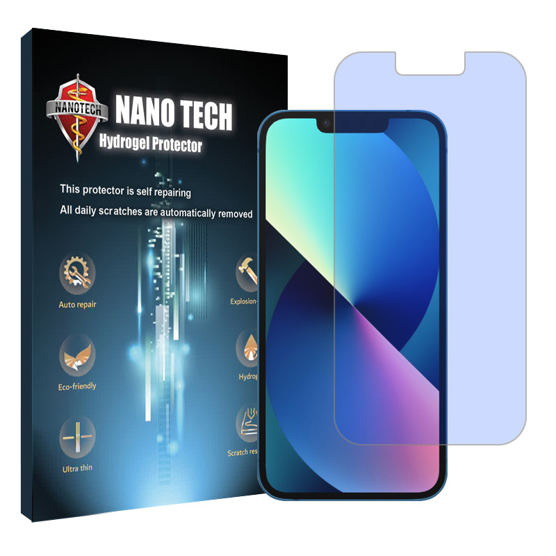 محافظ صفحه نمایش آنتی بلو نانو تک مدل Tough مناسب برای گوشی موبایل اپل iPhone 13