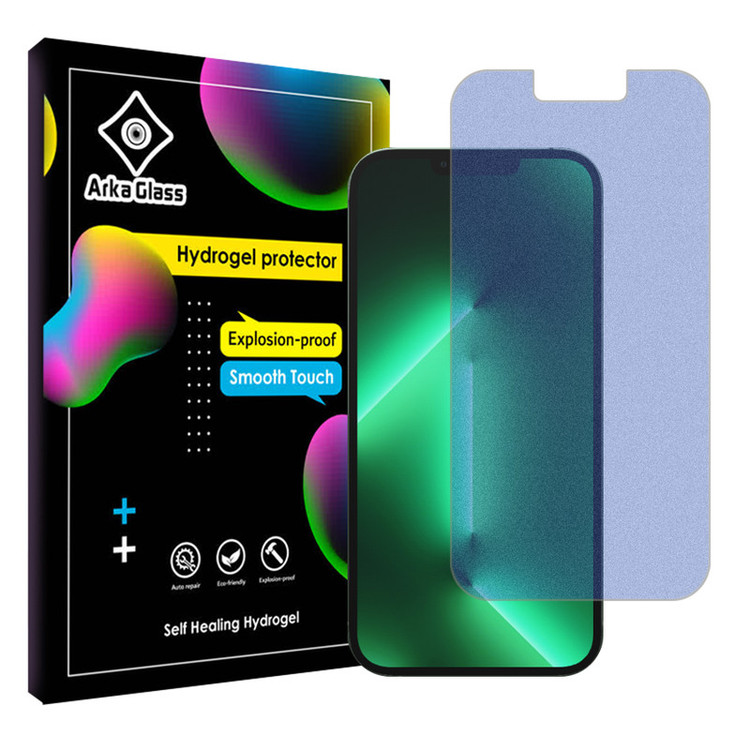 محافظ صفحه نمایش مات آنتی بلو آرکا گلس مدل Tough مناسب برای گوشی موبایل اپل iPhone 13 Pro Max