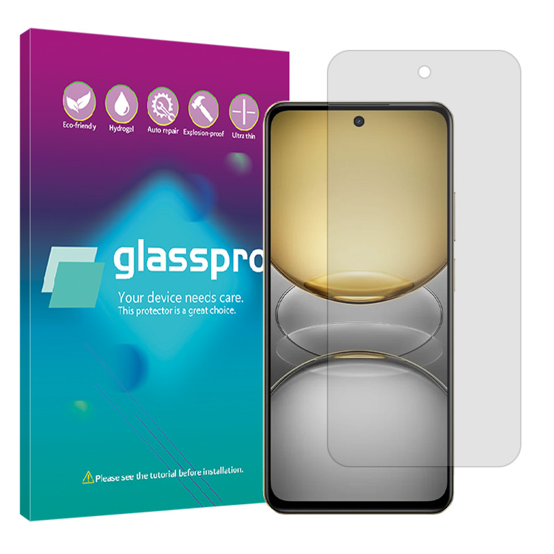 محافظ صفحه نمایش شفاف گلس پرو مدل Resistant مناسب برای گوشی موبایل ریلمی C75