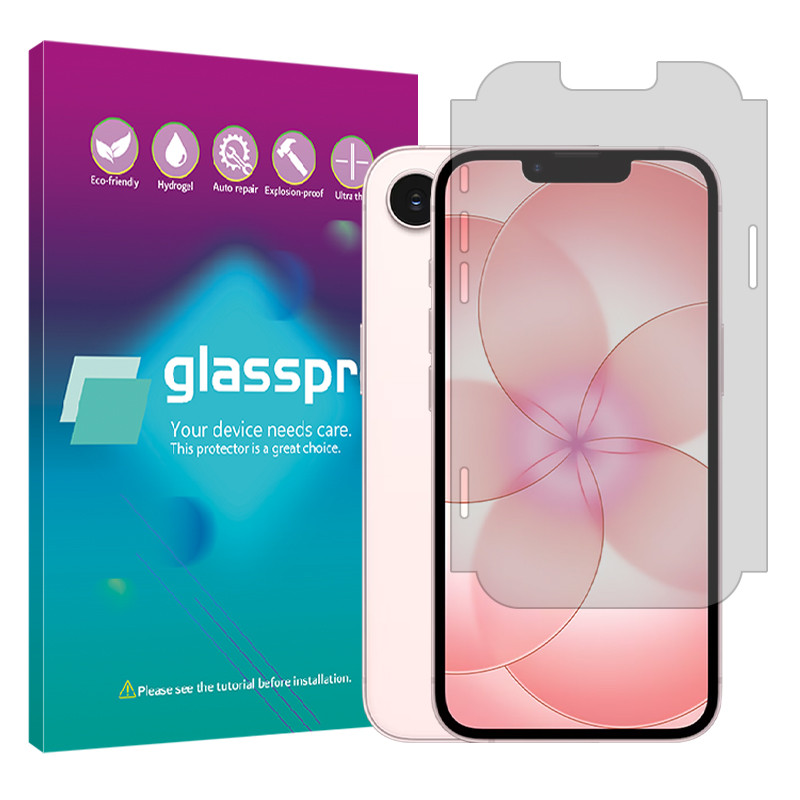 محافظ صفحه نمایش مات گلس پرو مدل هیدروژلی مناسب برای گوشی موبایل اپل iPhone 17e