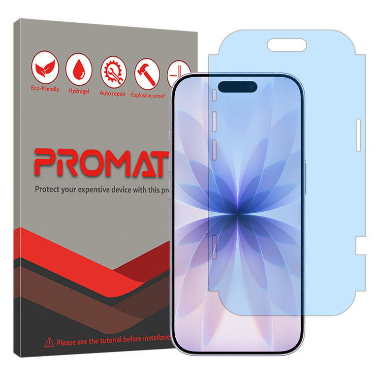 محافظ صفحه نمایش مات آنتی بلو پرومیت مدل Resistant مناسب برای گوشی موبایل اپل iPhone 17